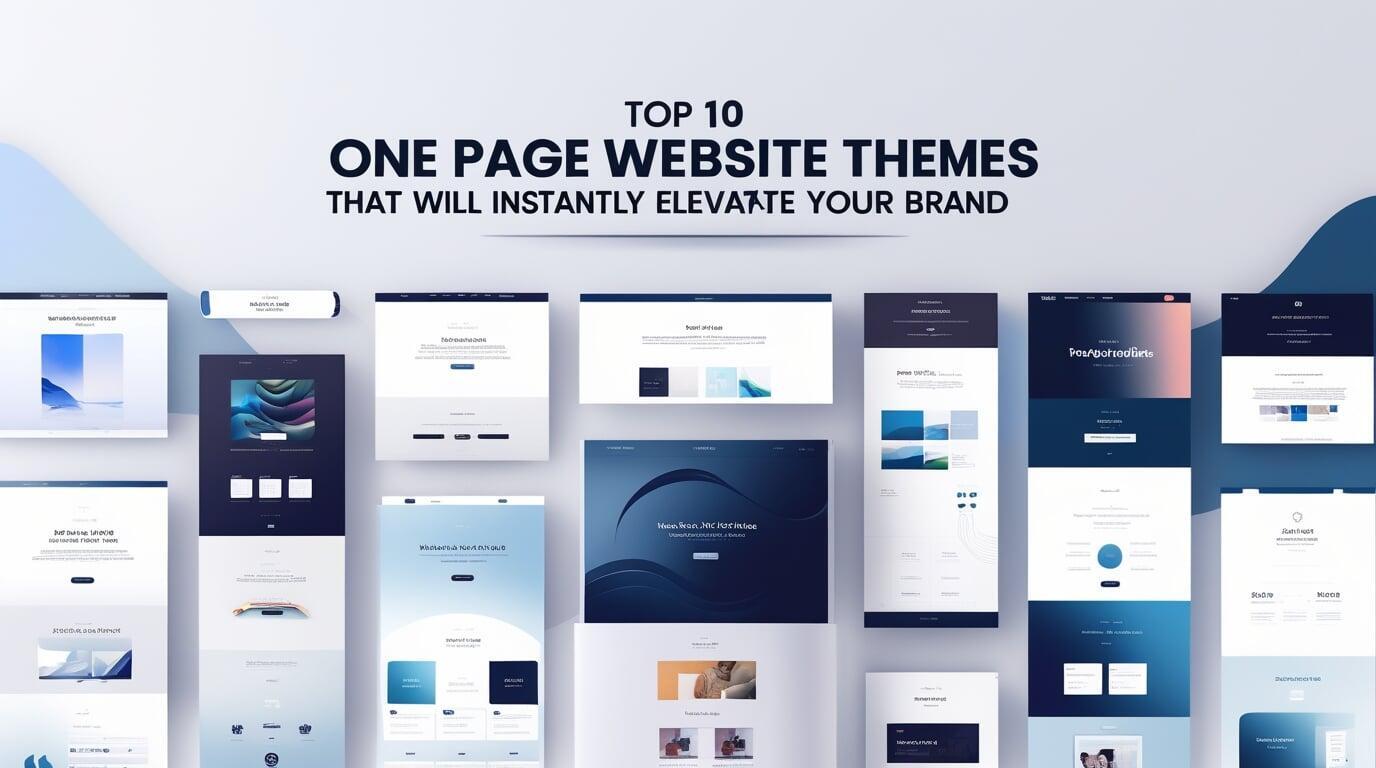 Top 10 One Page Website Themes That Will Instantly Elevate Your Brand